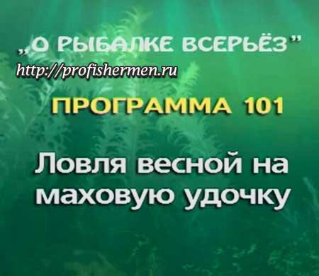 О рыбалке всерьез №101 - Ловля весной на маховую удочку О рыбалке всерьез №101 - Ловля весной на маховую удочку